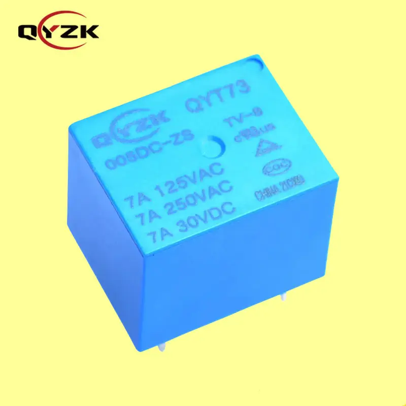 QYZK miniature Sugar cube power relais Alternative to JQC-3FF rele 10A rated DC 5V 7a relay for Vending Machines