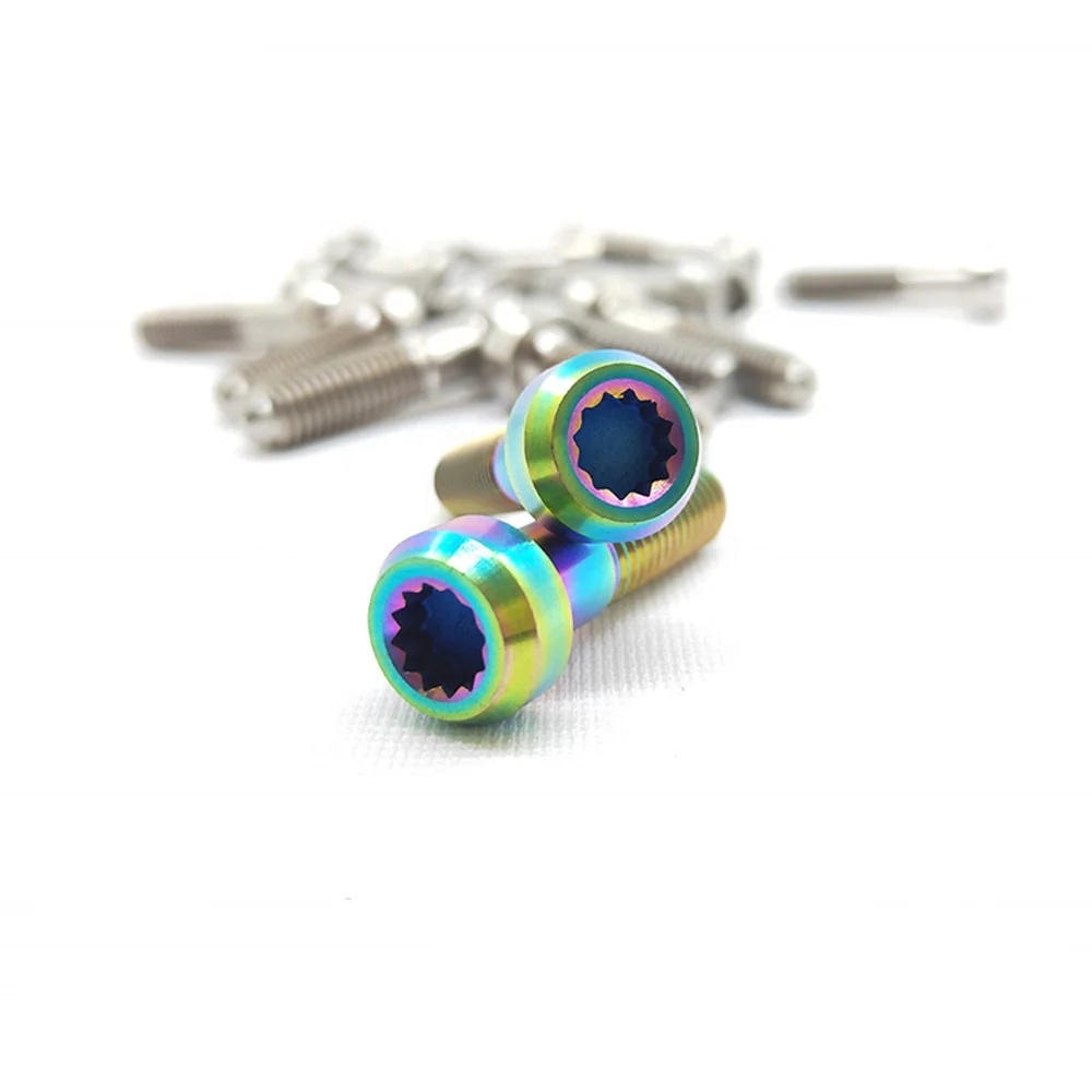 Titanium Alloy M7x24.5mm / 32mm BBS Titanium Spilt Rim Bolts