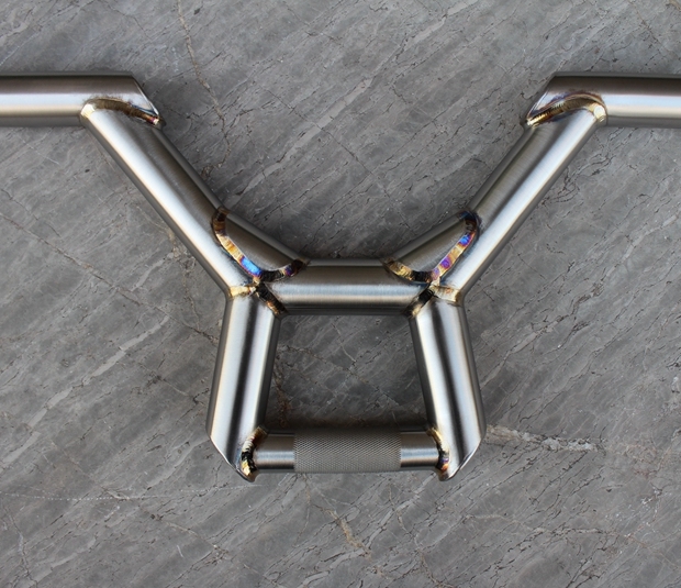 Titanium BMX handle bar keep welding color Titanium BMX handle bar factory