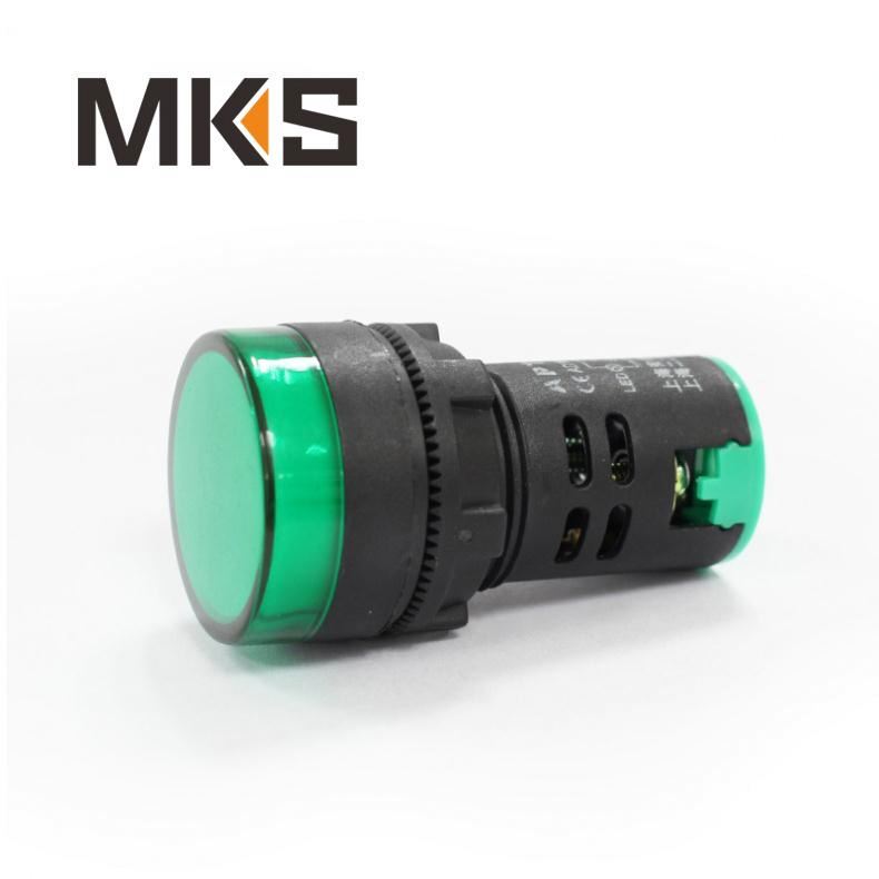 22 мм пластиковое зеленое led отложным воротником сигнальные лампы ad22-22ds