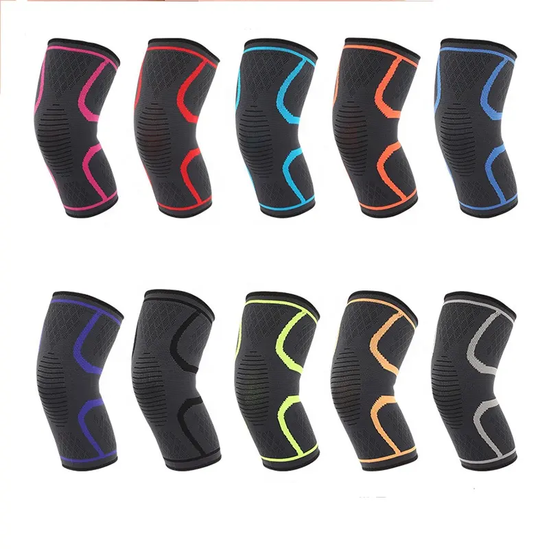 Elastic Compression Non-slip Protective Nylon Supports Sleeve Safety Knee Pads Knee Brace
