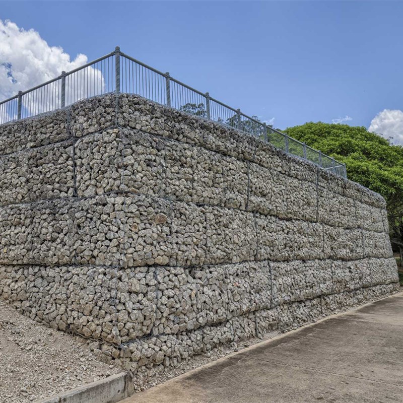 Galvanized Gabion Net For Pet Cages Wholesale Prices PVC Coated Gabion Basket