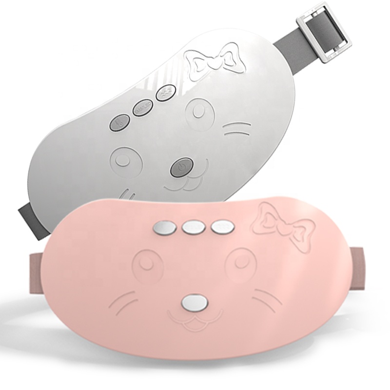 remote control recharge vibrating heating waist ems menstrual massager belt heat menstrual waist warm compress massager belt