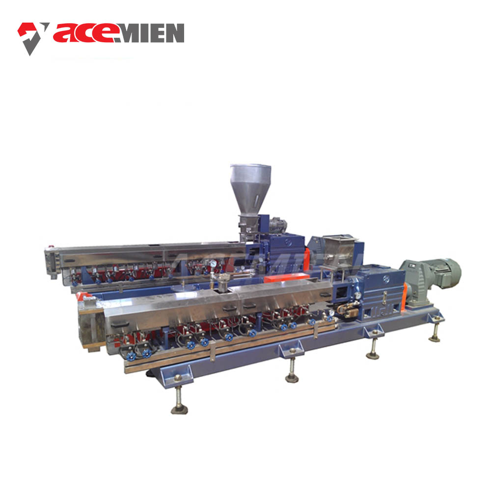 pvc granulator extrusion machine with recycle plastic material