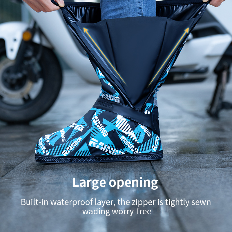 High Standard Unisex Waterproof Rubber Rain Shoes Cover Comfortable Anti-Slip Rain Boots Protectors For Adults