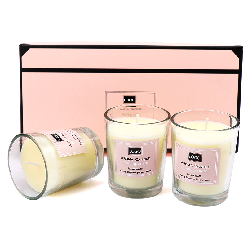 Minimalist Aromatherapy Long Lasting 45 Hour Burning Natural Soy Candle Scent Scented Candle for Glass Jar Gift Set