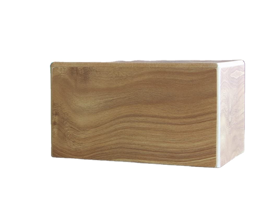 smooth and textured finish MDF Wood bottom sliding panel Box Pet Urn