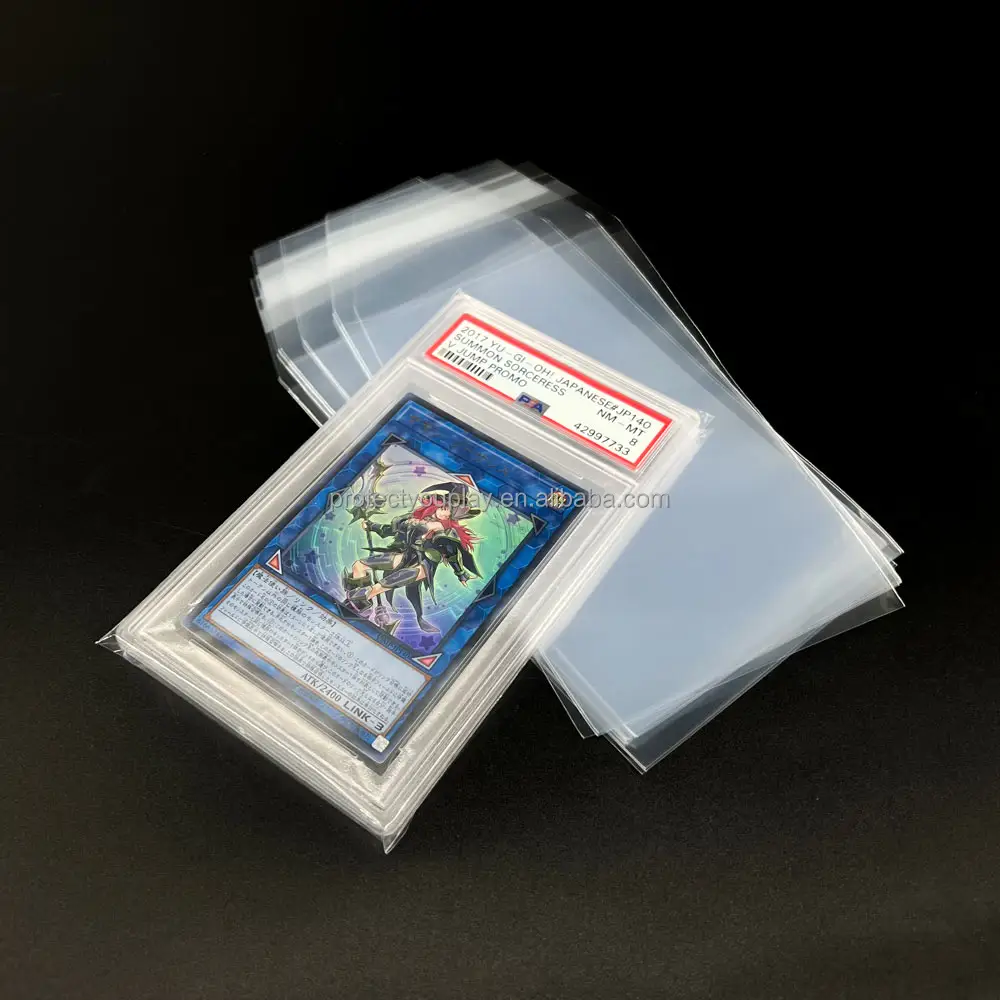 Premium Resealable Graded Card Sleeve for Grading Card Slab