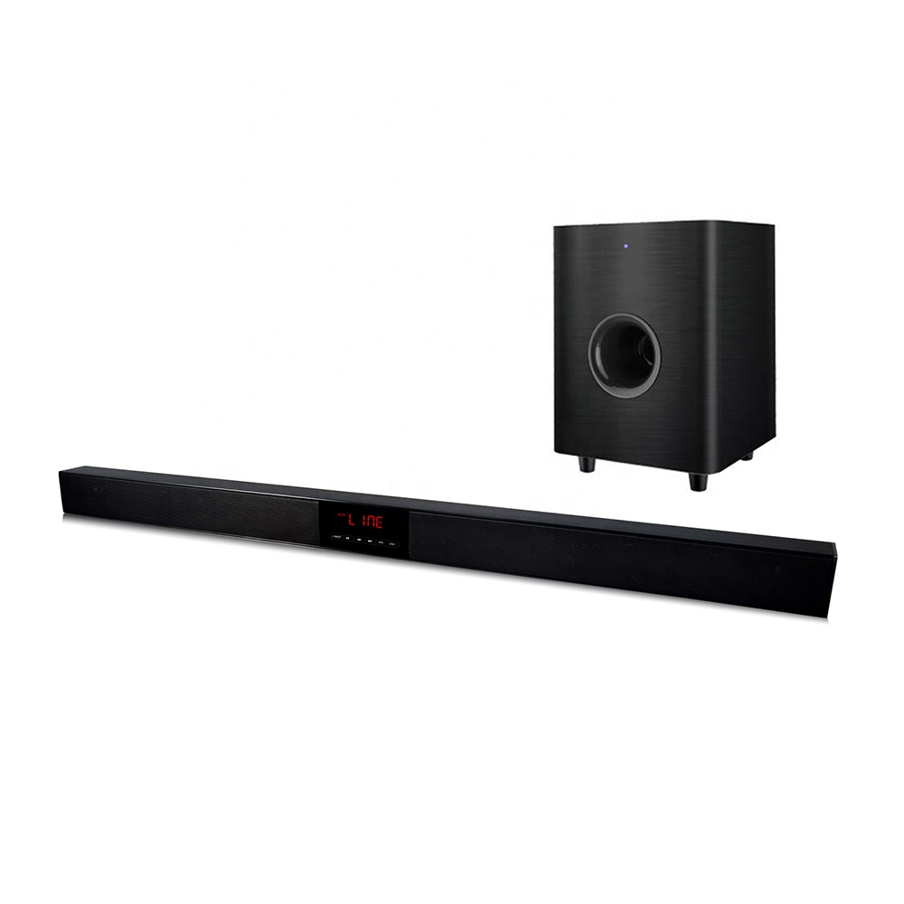 60 Вт алюминиевый корпус беспроводной bluetooth tv Саундбар с сабвуфером