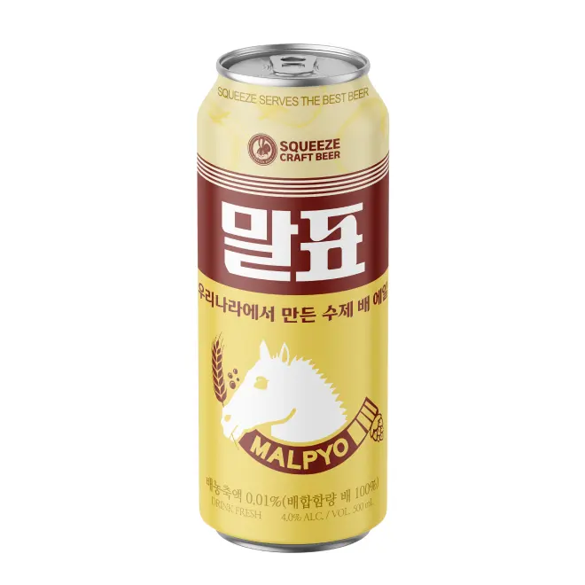 Best-selling fine brewing fine drink Korean wine fruit wine pear flavored beer drink refreshing light flavor beer 500ML