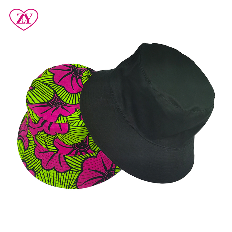 Cheap Ankara Cotton summer beach women African print bucket hat