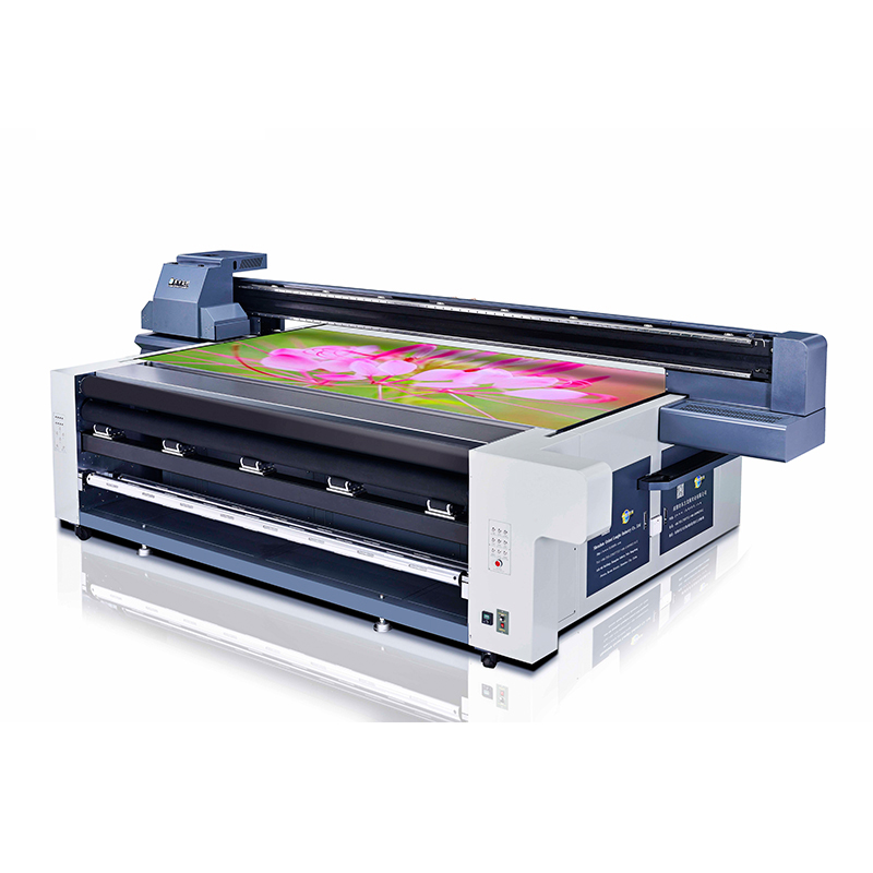 orient longke  roll to roll and flatbed printing hybrid uv printer 2513 for flex banner  Advertising banner