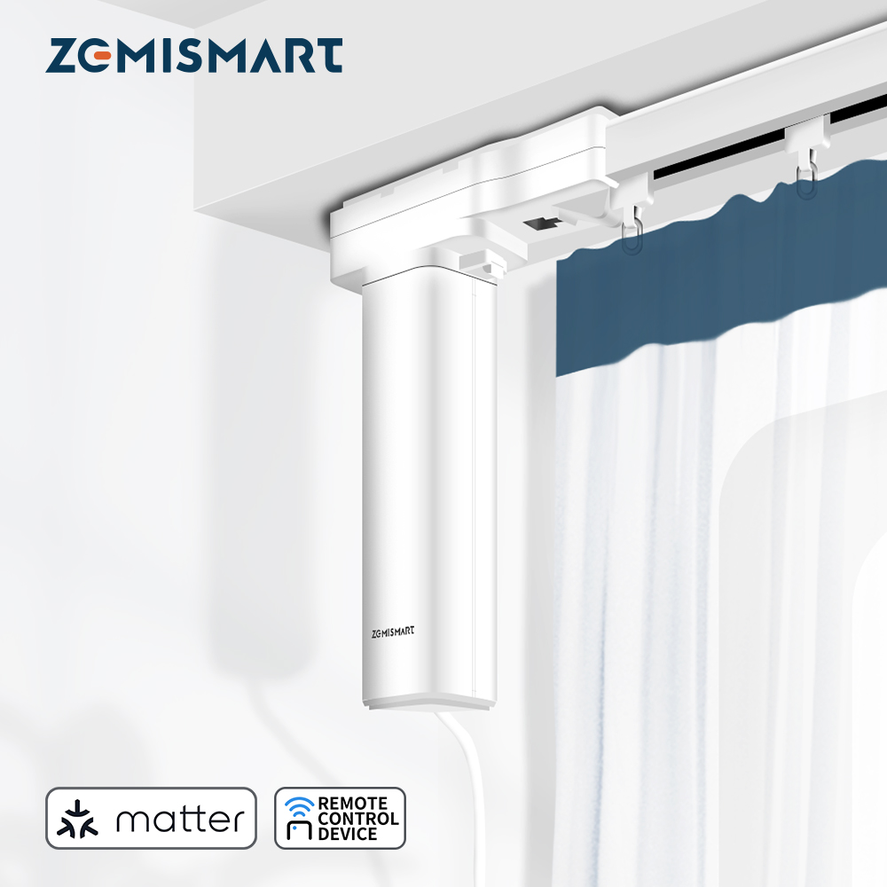 Умная шторка Zemismart с отверстиями для дома, с дистанционным управлением через приложение