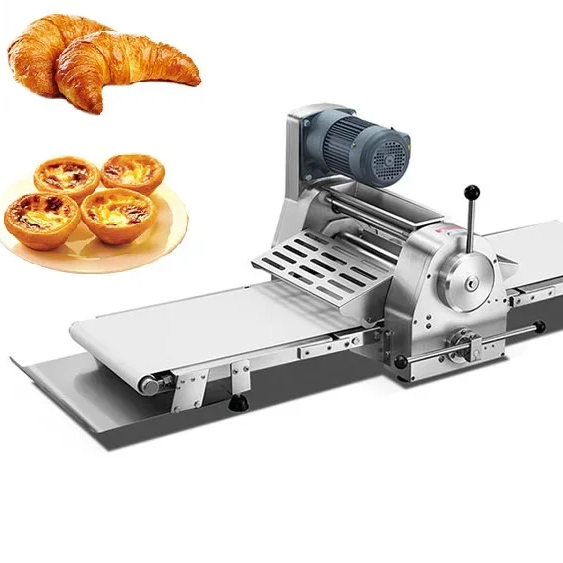 Bakery Equipment Full Automatic Table Top Dough Sheeter For Bakery Commercial Croissant Dough Sheeter