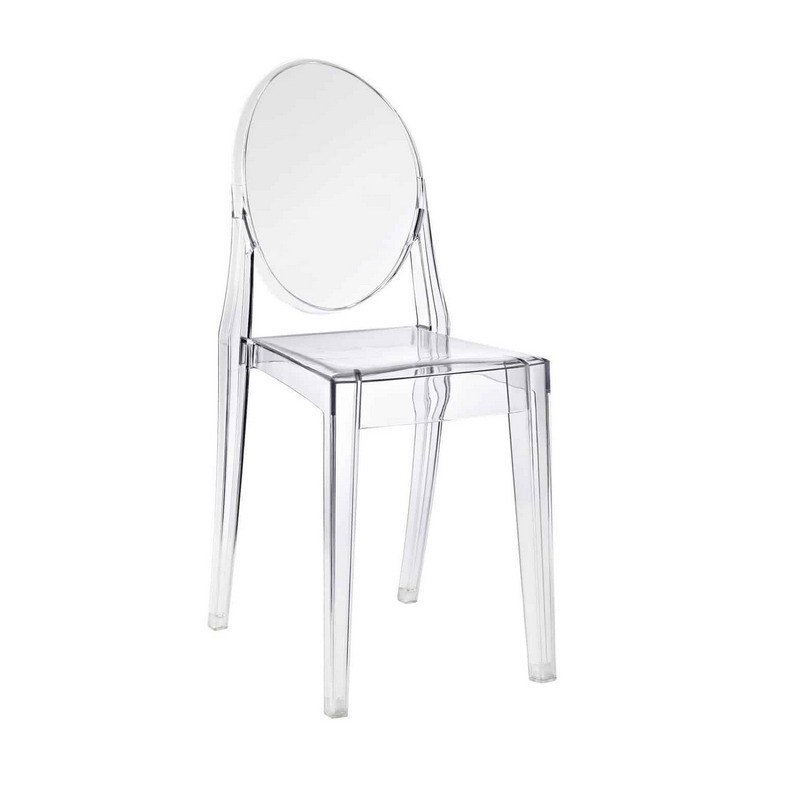 Acrylic Resin Ghost Chair Clear Stackable Oval Transparent Wedding Chair Bridal Banquet Chairs