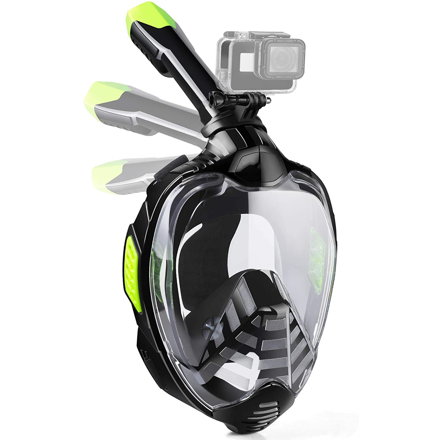 Professional Low Volume Scuba Diving Mask Silicone Breathing Tube Snorkeling Diving Mask Set for Underwater Spearfishing