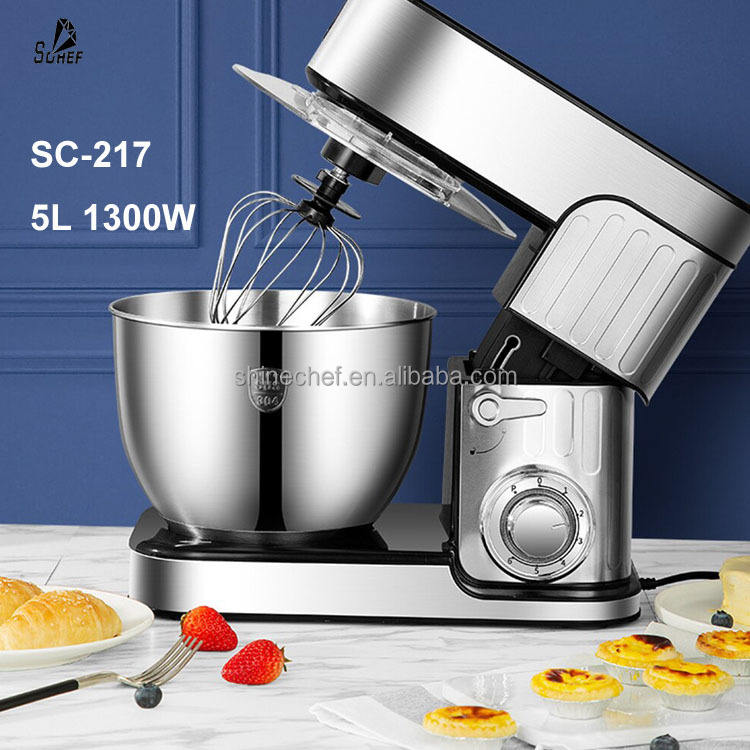 5L 1300W Batidora Para Planetary Multifuncional Mini Kichen Con Bowl Batidoras Pasteleria Stand Food Mixer