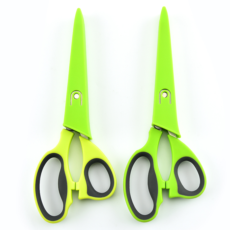 Professional Kitchen Scissors Stainless Steel 5 Blades Kitchen Tailor Scissors Herb Scissors With Comb