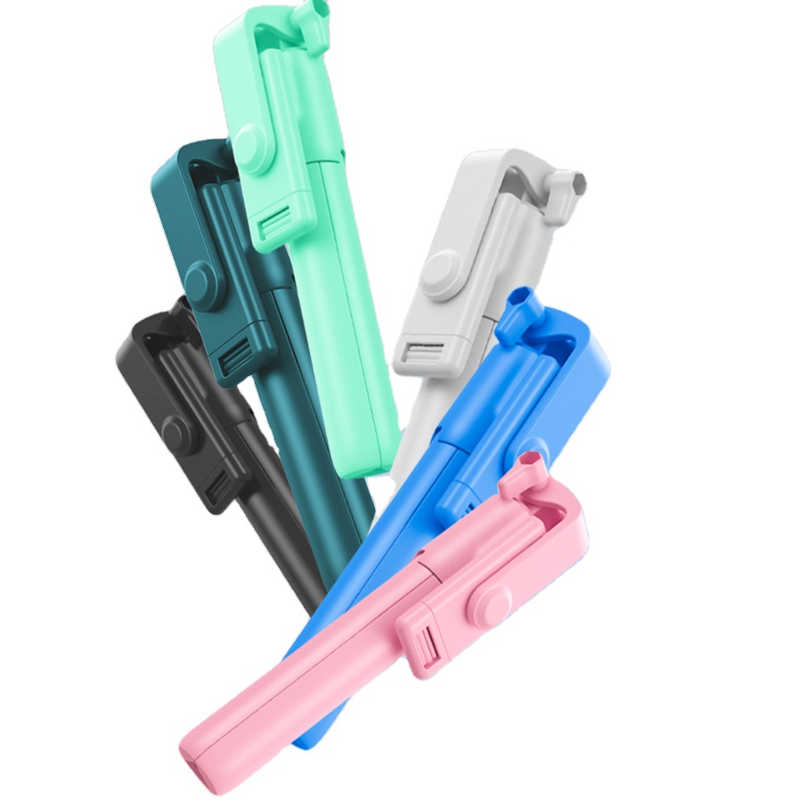 Factory Supply R1 Colorful Selfiestick Selfie Stick with Bluetooth Remote for Promotion Gift