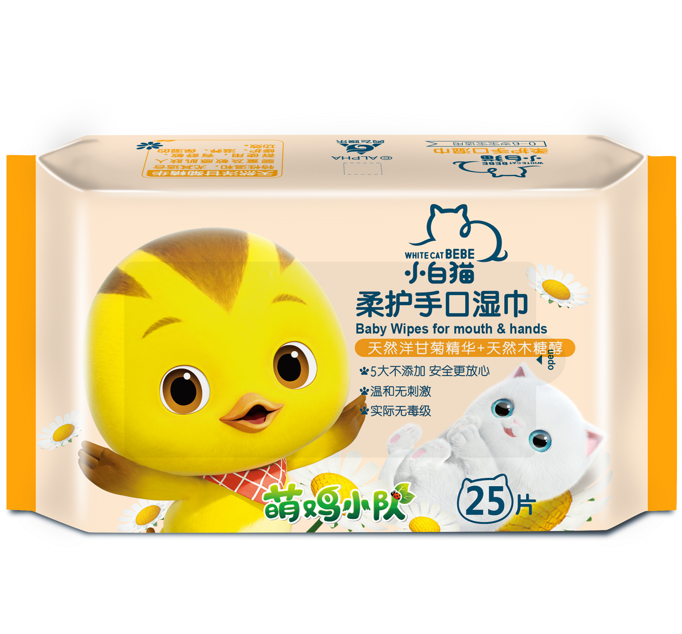 WhiteCat BEBE детские салфетки для рта и рук