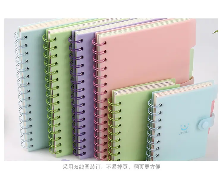 13x10cm 21x15cm smile cute small notebook kawaii candy color with paper bookmark memo pad sticker writing pad school stationery