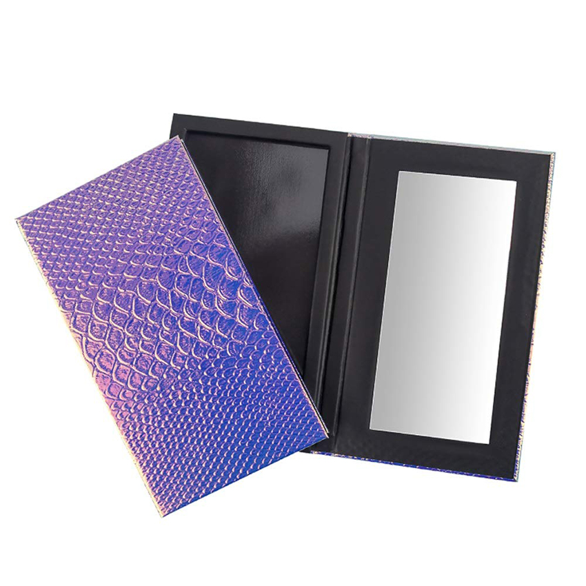 Custom empty magnetic cardboard eyeshadow palette packaging private label make up palette