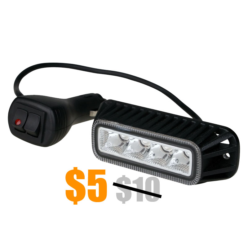 TUFFPLUS 4 LED многофункциональный аварийный автомобиль красный стробоскоп мигающий сигнальный свет бар
