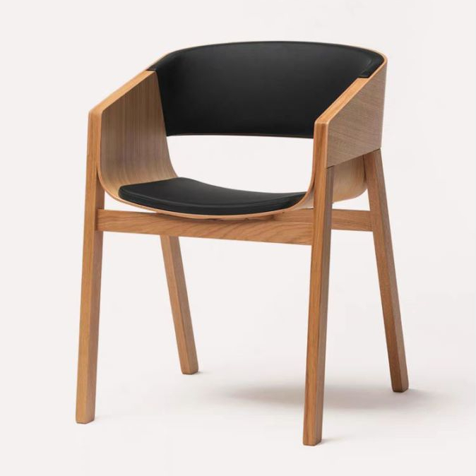 Indoor Commercial Bend wood Arm Dining Chair For Restaurant And Hotel