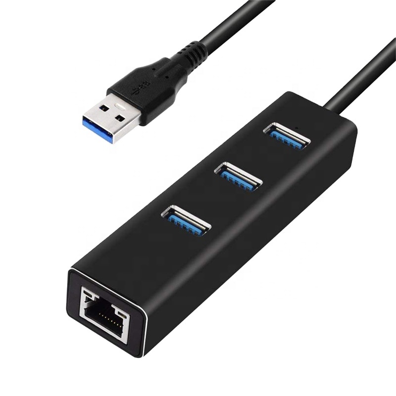 Xput алюминиевый 3 порта USB 3,0 концентратор с RJ45 Gigabit Ethernet порт LAN сетевой адаптер для ноутбука ПК компьютера USB
