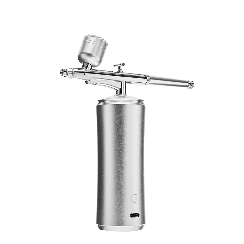 Factory Direct Silver Decorating Semi Permanent Machine Airbrush Foundation Primer Makeup Setting Cake Nail Art Spray Gun