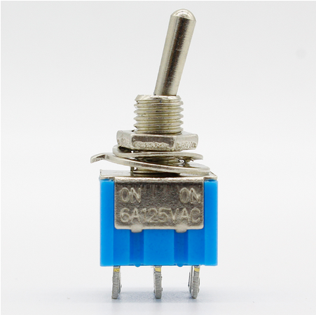 5 шт./лот синий 6-Pin DPDT ON-ON Мини 6A125VAC миниатюрные тумблеры