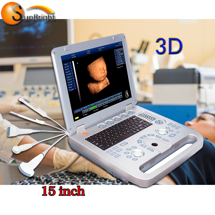 Низкая цена 3D Ветеринарный ультразвуковой сканер 3D ноутбук ультразвуковая машина
