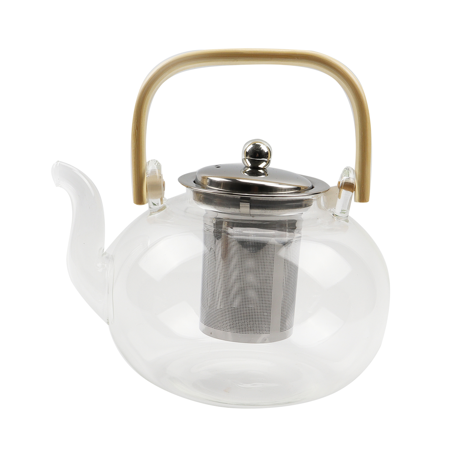 1500ml Hot Sales Teapot With Tea Strainer heat resistant pyrex glass teapot Food Grade Clear Borosilicate Heat Resistant Glass