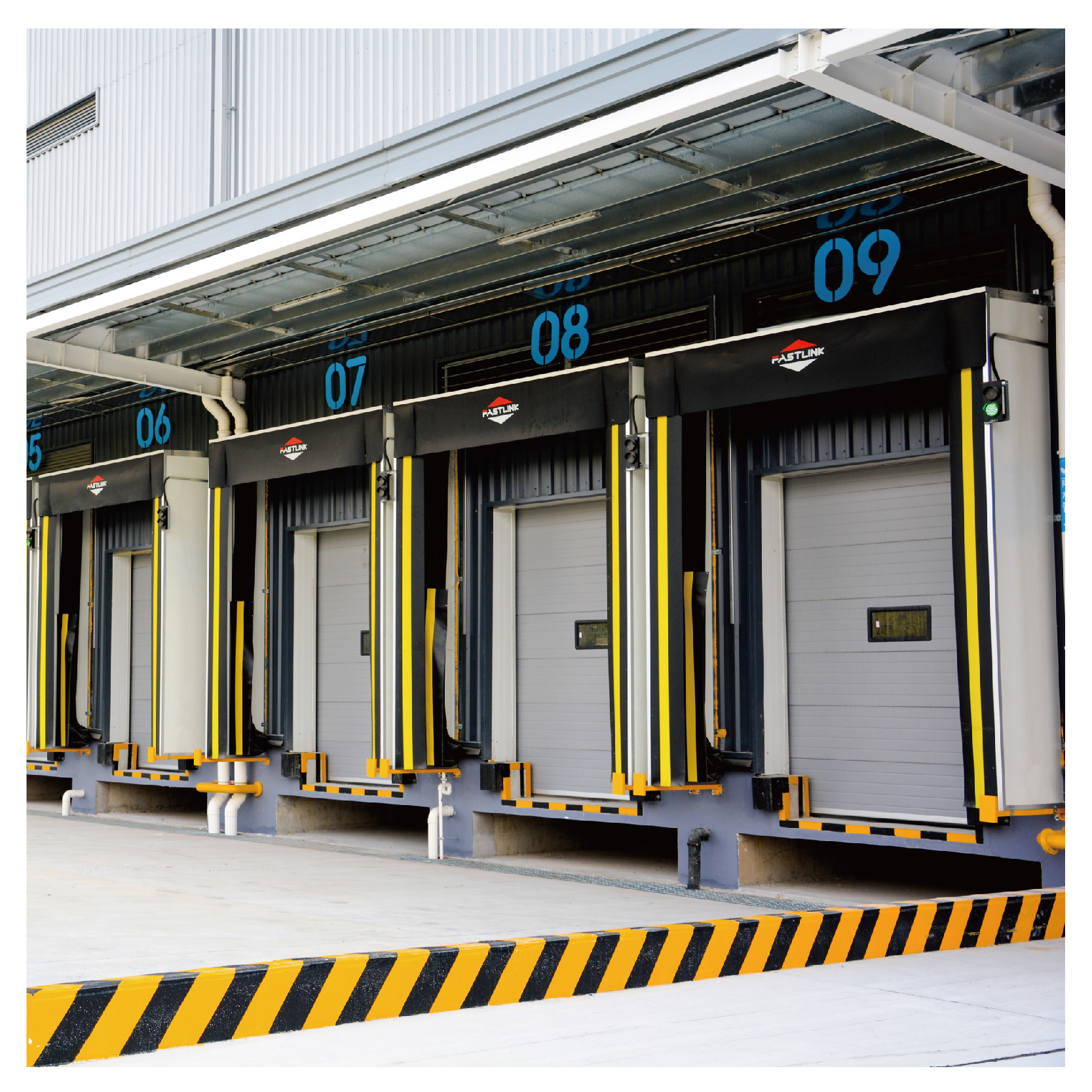 Fastlink New Trend Industrial PVC Airbag Automatic Inflatable Dock Shelter