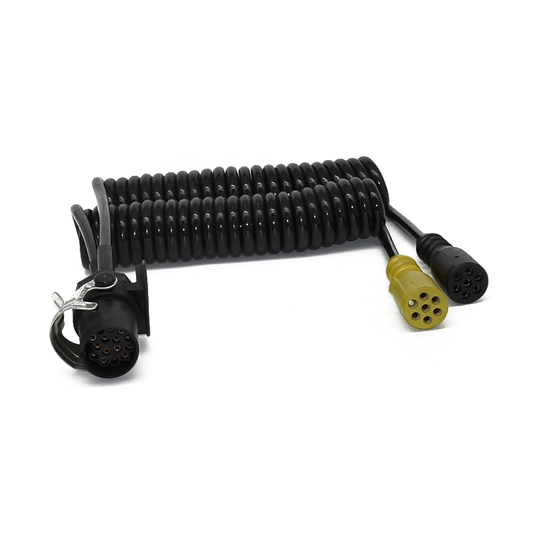 E1002 ABS EBS 15 pin для литого водонепроницаемого 7 pin N/S типа спирального кабеля для трактора, прицепа, грузовика