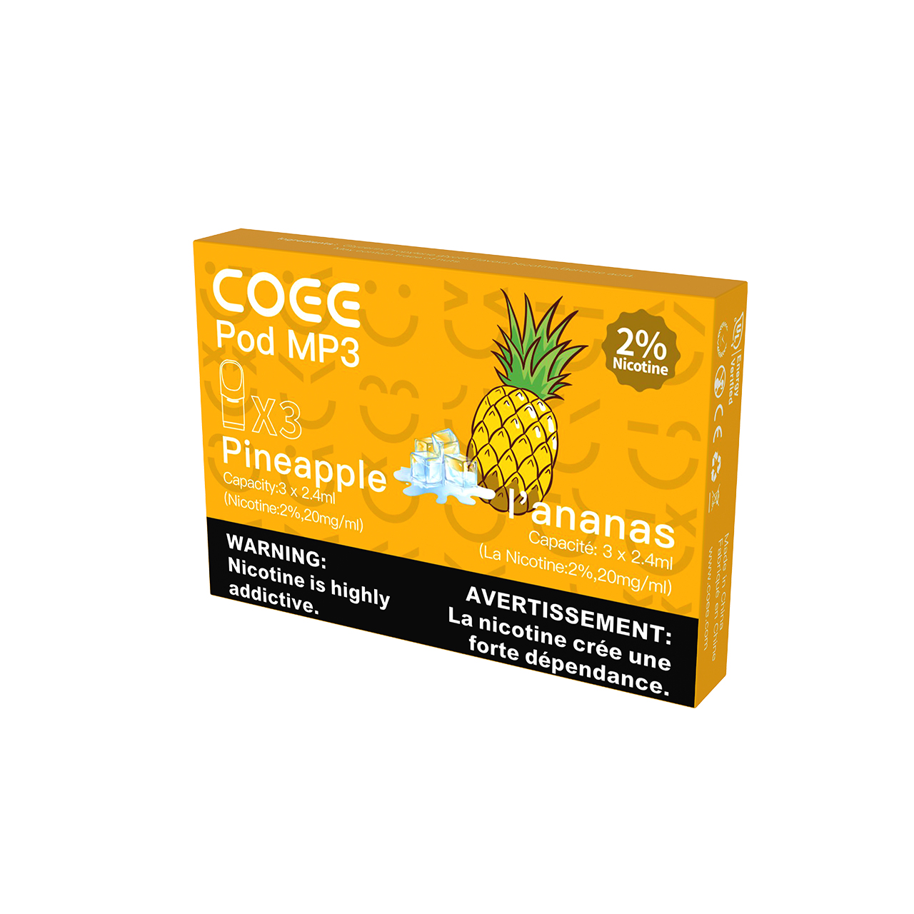 Электронная сигарета COEE vape pen vaping 2,4 мл pod электронная сигарета ecig фруктовое масло вейп pod сок электронная сигарета