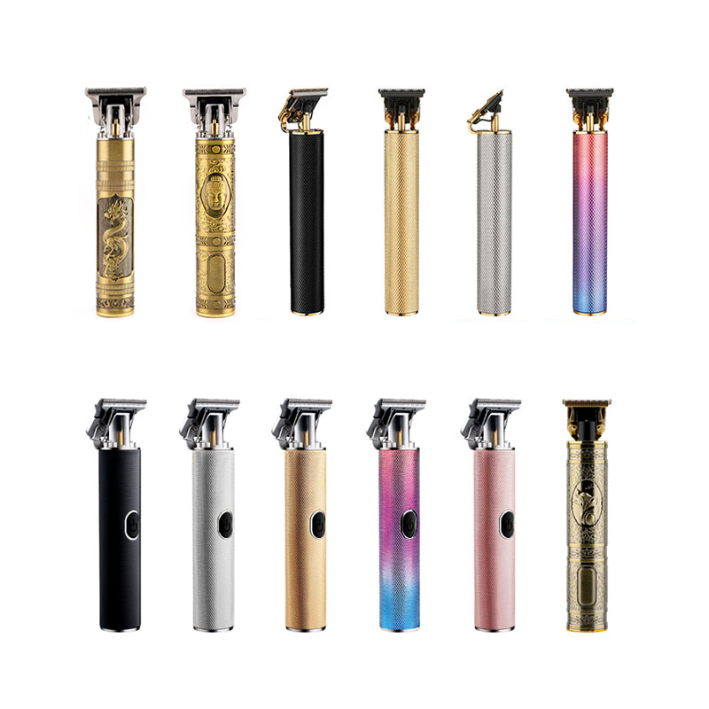 Amazon hot sale T all metal engraving 0mm Baldheaded Hair Cut Machine USB Rechargeable Portable cordless electric hair trimmer
