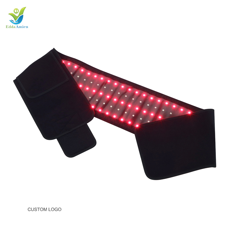 2021 New 660nm 850nm LED Belt Red Light Therapy Weight Loss Infrared Red Light Body Pad Wrap Belt for Pain Relief