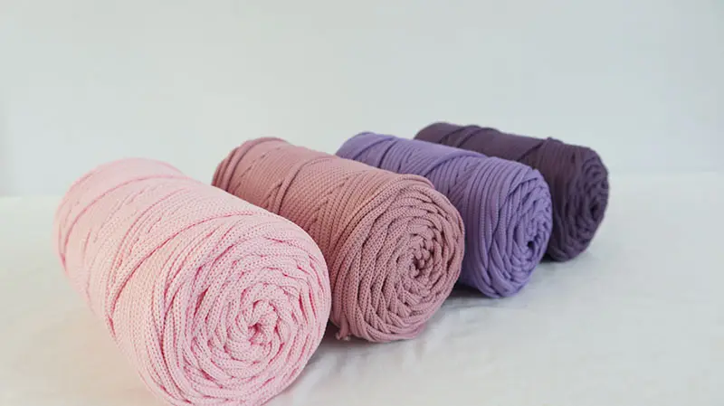 DIY Handmade rope 3mm Thickness fancy crochet yarn with Multiple colors for hand knitting