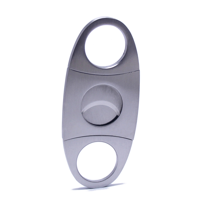 Pocket Size Classic Comfortable Grip Stainless Steel Double Blade Cigar Cutter Knife Scissors Shears Cigar Cutting Cigar Cutter