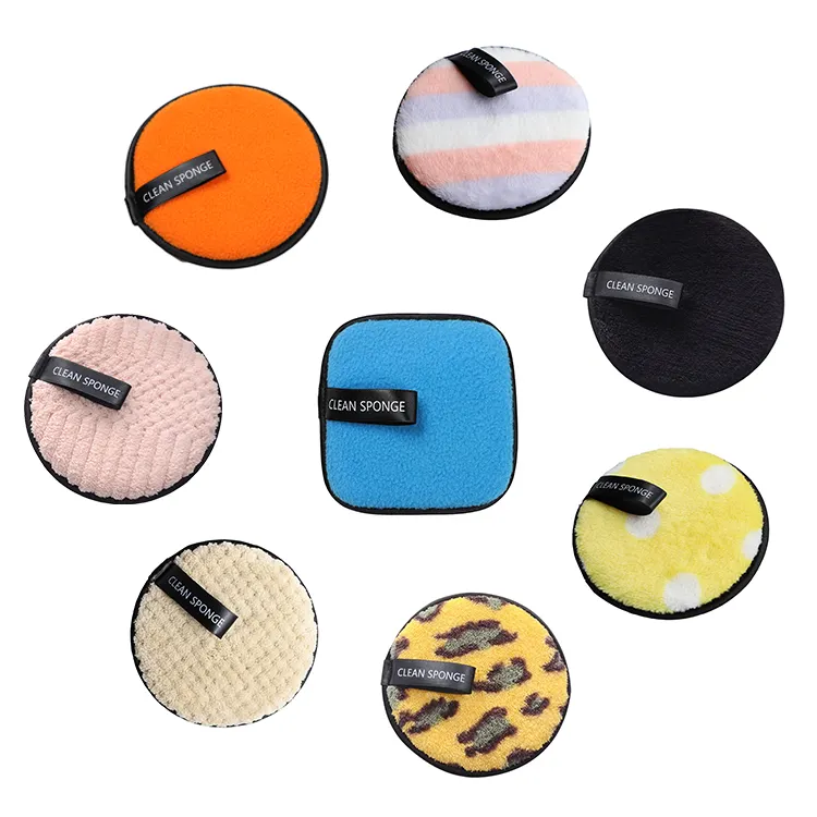 Microfiber reusable makeup remover pads Wholesale make up remover pads