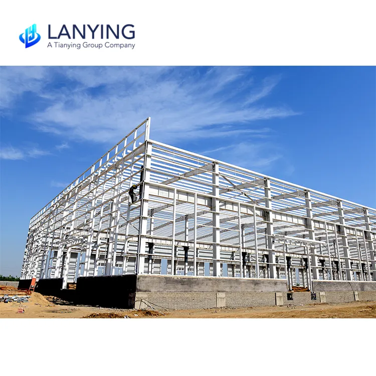 High Rise Warehouse Workshop Building with Prefab Steel Structure