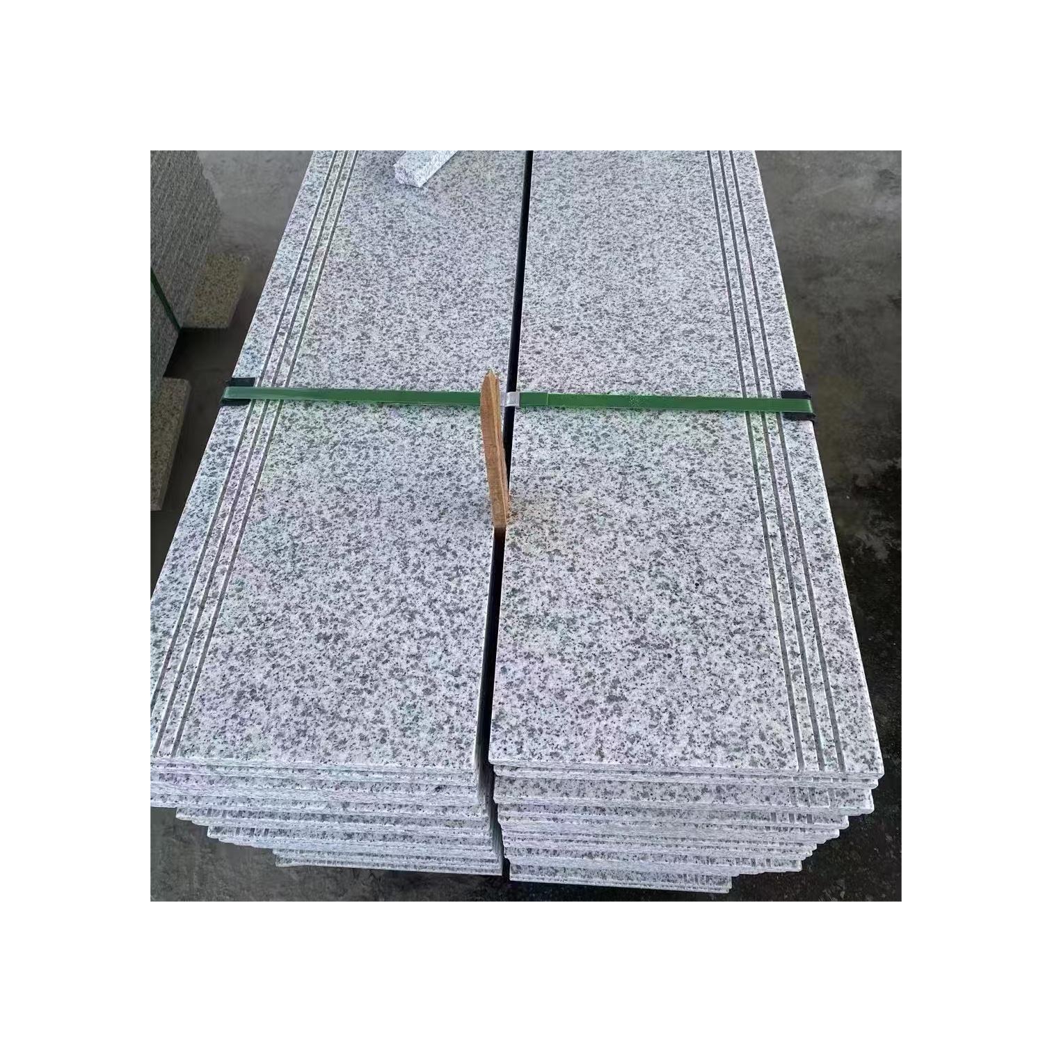 China's High Cost Effective Granite Stone Natural Stone Light Grey White Hemp G640 Granite Stairs Granite Stairs Project Pedals
