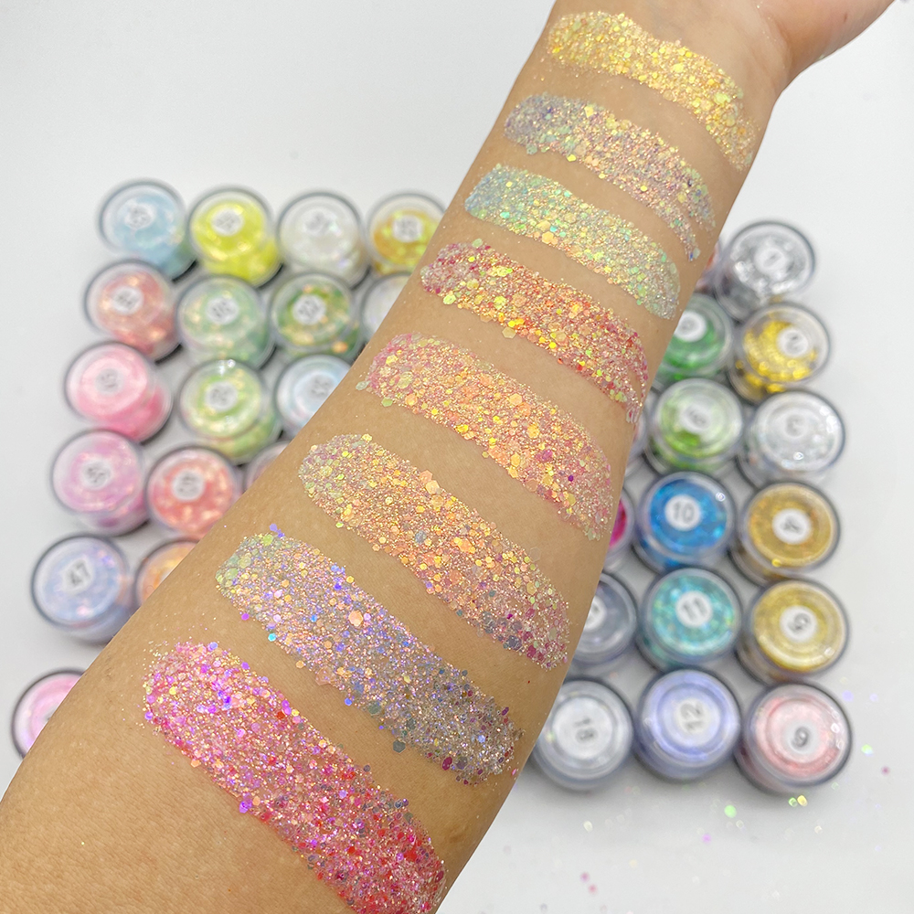 Loose eye Glitter Makeup Private Label Chunky Loose Eyeshadow Pigments glitter gel eyeshadow Glitter