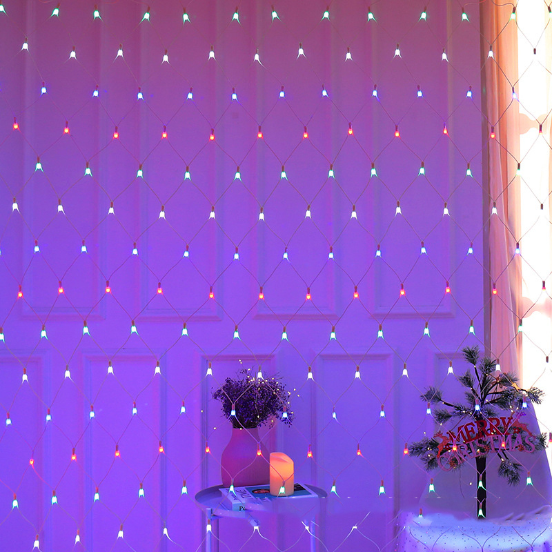 HDL599 Led Fishing Net Light Lighting Project Green Flower Decoration Lamp Outdoor Landscape Lawn Lights