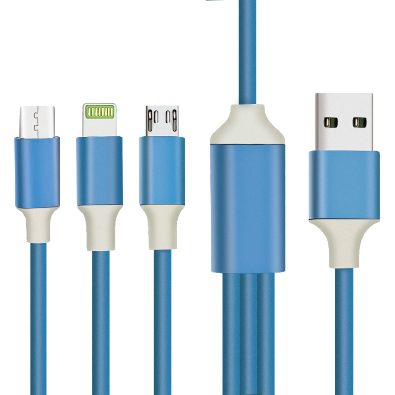 1 м мульти зарядный кабель 3 в 1 Универсальное зарядное устройство USB шнур для зарядки свинцово нескольких устройств USB телефонный разъем кабель для быстрой зарядки