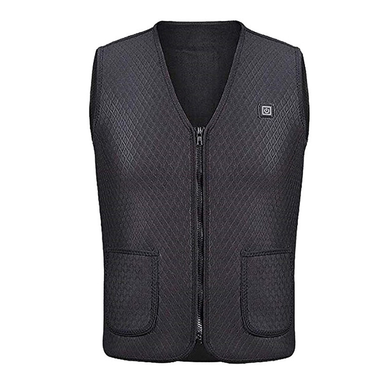 Chargable Dual Heat Vest Usb Warm Vest Men Women Heating Coat 2021 Winter Thermal Hunting Heated Vest With 5V