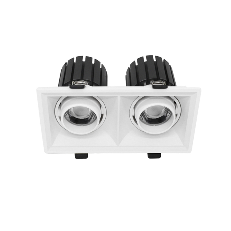 Aluminum Double Square Brightness Spotlight 9W LED Spot Light