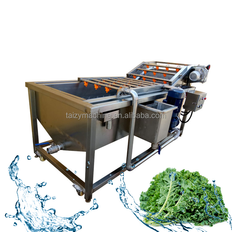 Automatic Industrial Bubble Washer Fruit Vegetable Washer Washing Machine