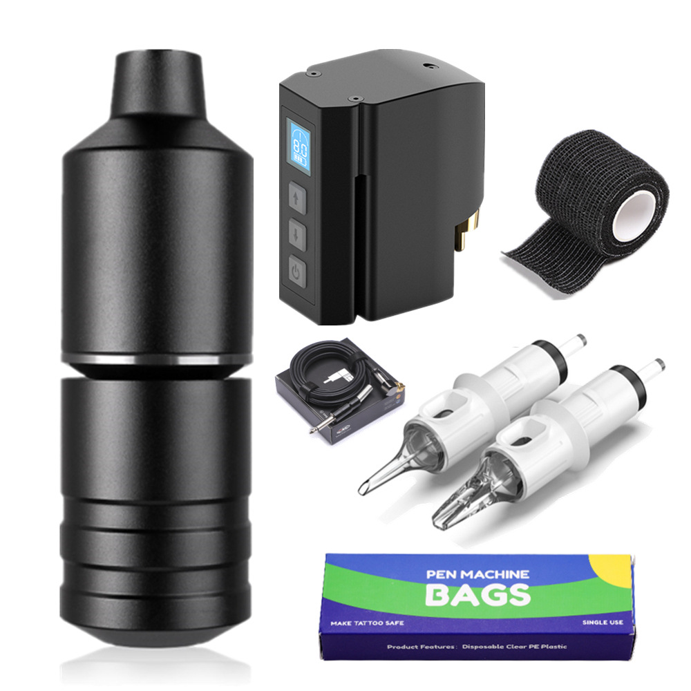 2021 New arrive tattoo machine kits high quality tattoo kit professional with wireless power supply